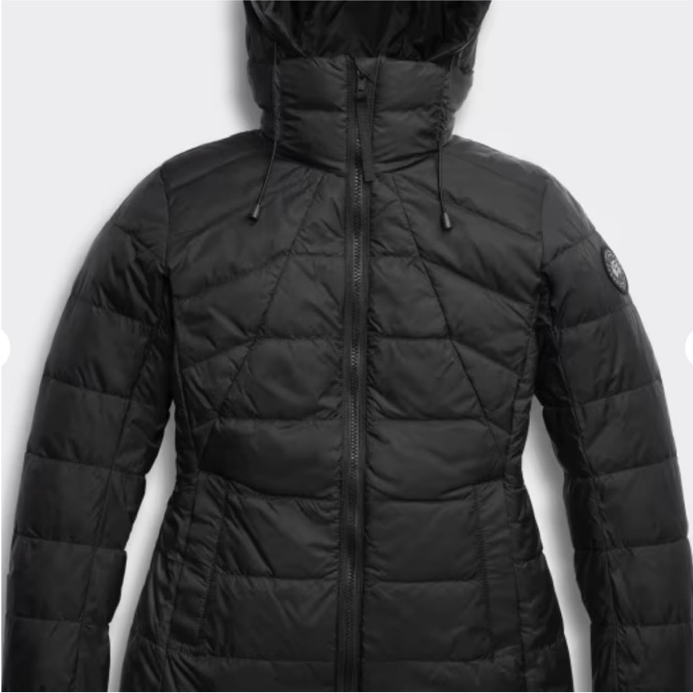 Canada Goose Women’s Abbott  Black Jacket- XL - Picture 3 of 4